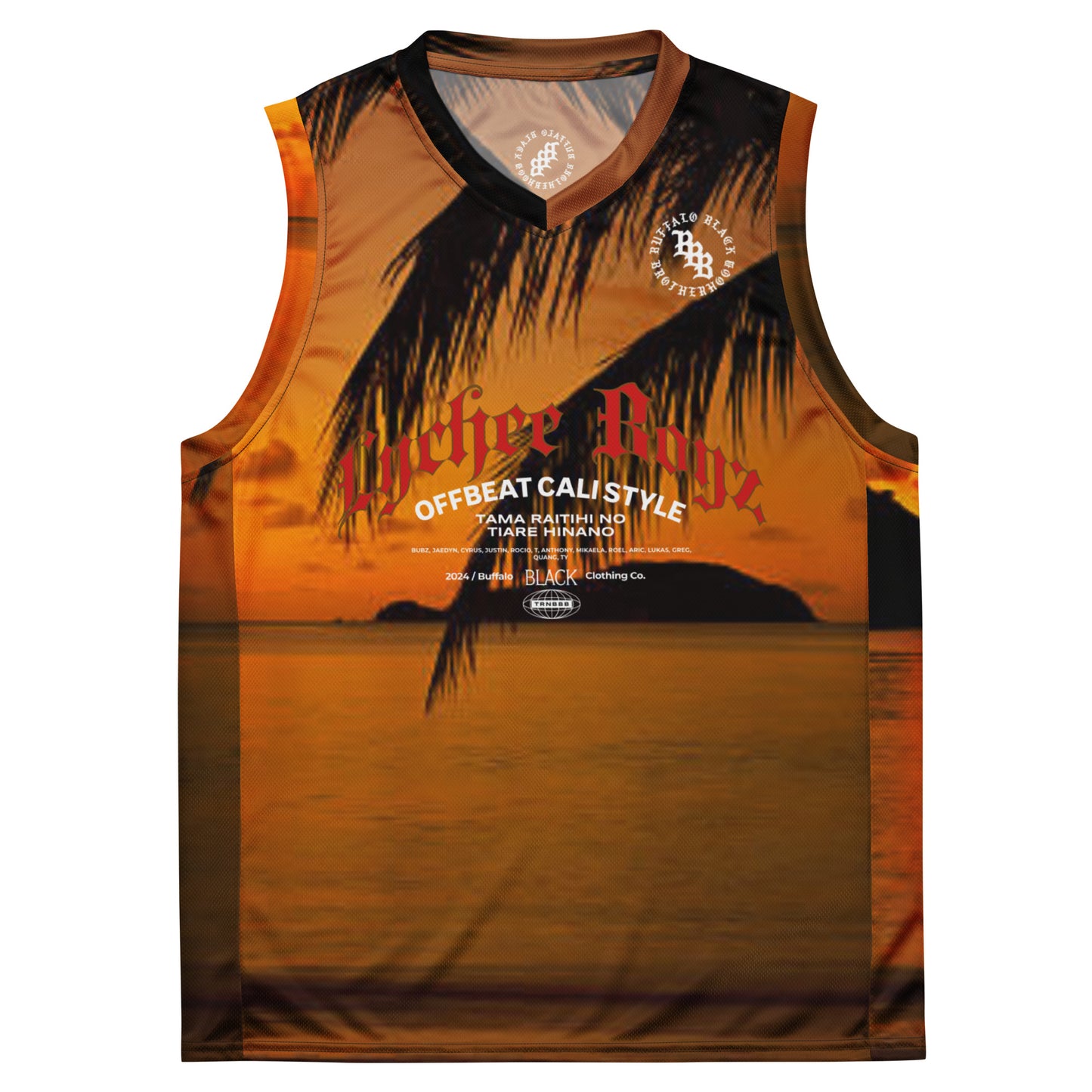 LYCHEE BOYZ Recycled unisex basketball jersey