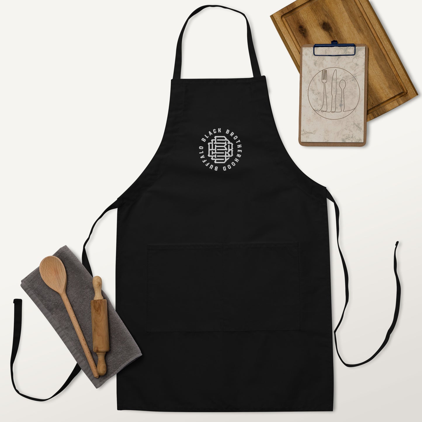 BBB Monogram Embroidered Apron