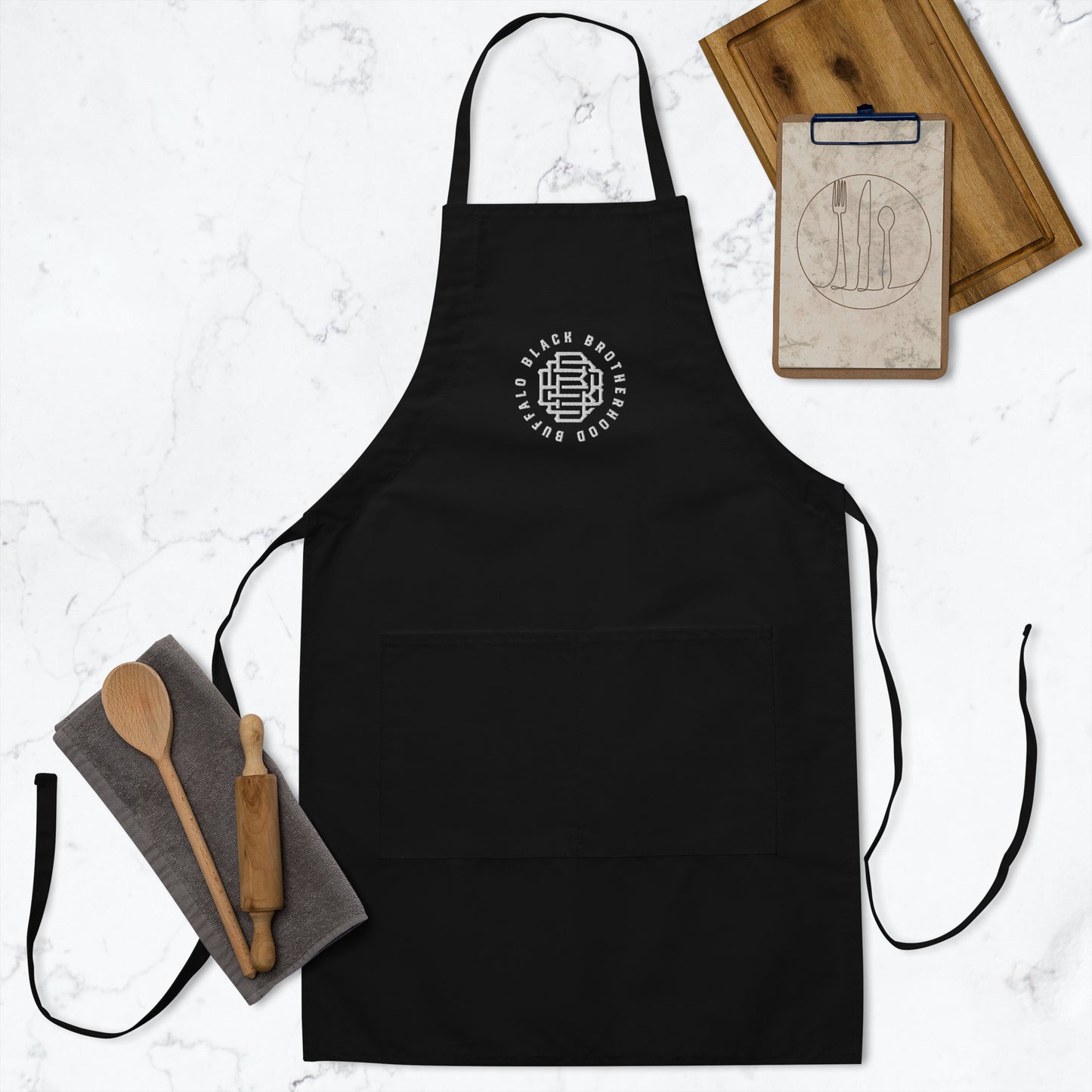 BBB Monogram Embroidered Apron
