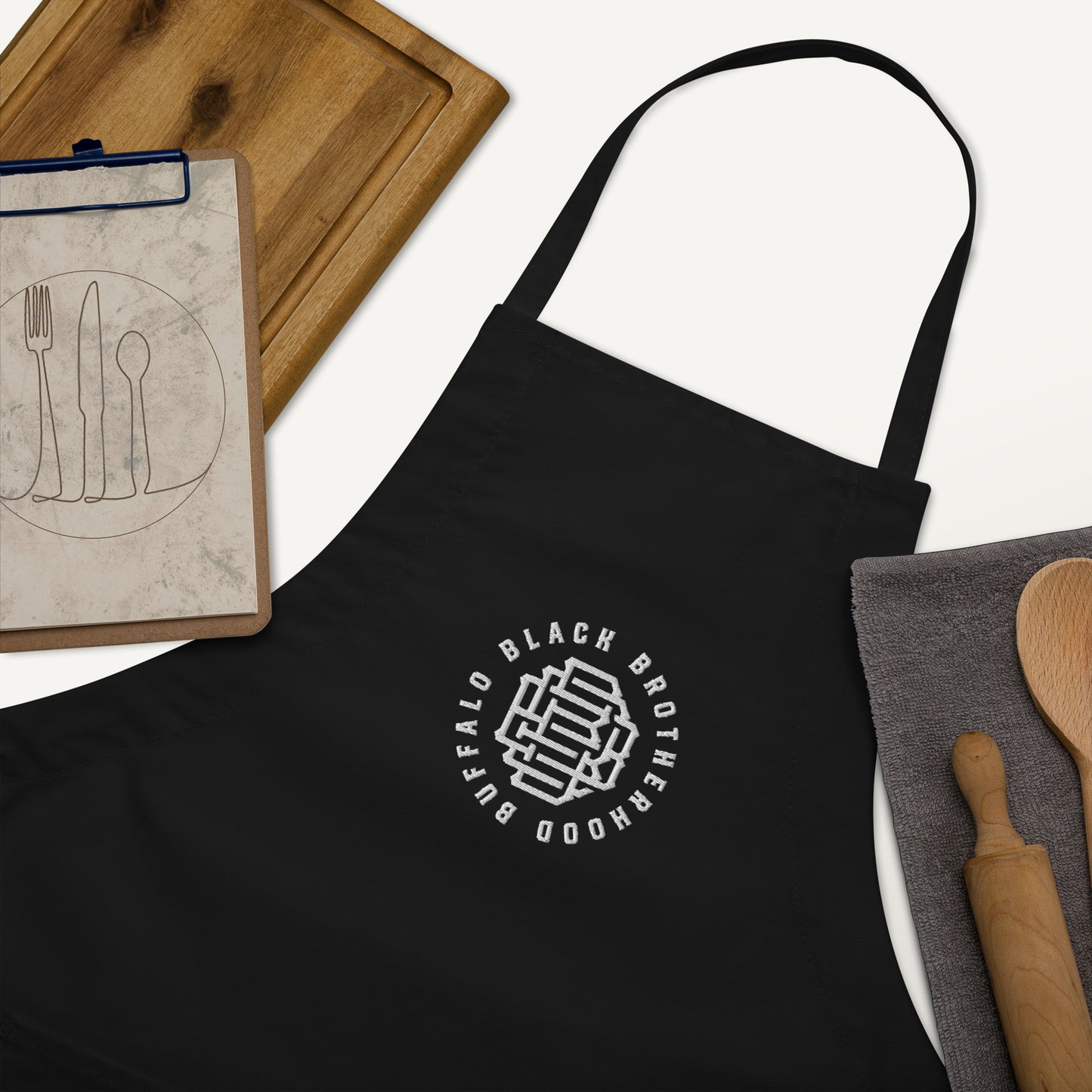 BBB Monogram Embroidered Apron