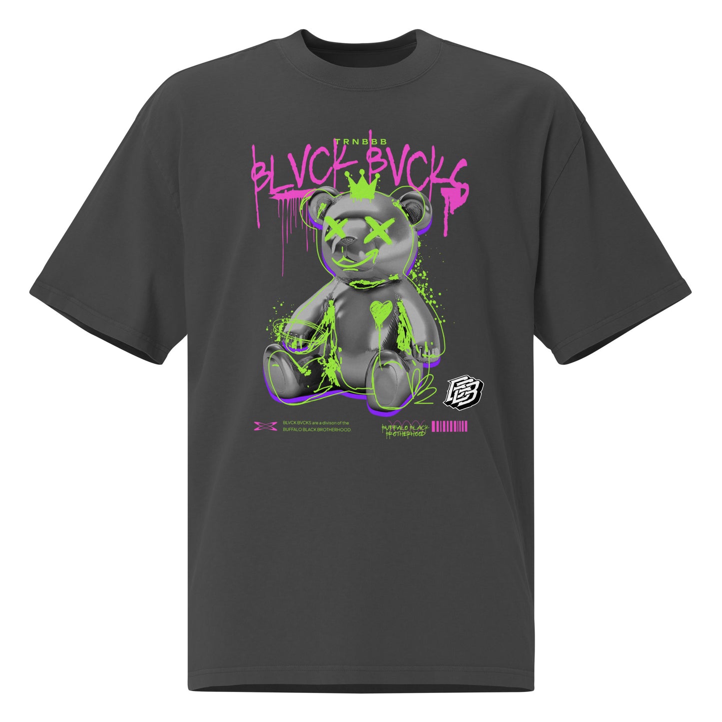 BLVCK BVCKS Oversized faded t-shirt